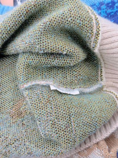 Pre - loved NO21 Blue Multicolor Printed Size Medium Jumper at Reems Closet