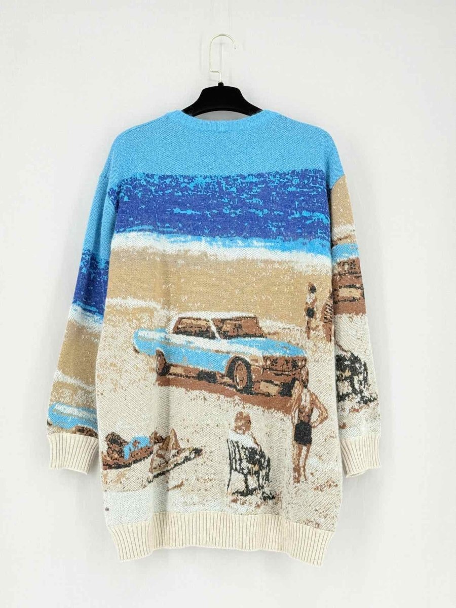 Pre - loved NO21 Blue Multicolor Printed Size Medium Jumper at Reems Closet