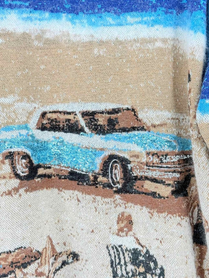 Pre - loved NO21 Blue Multicolor Printed Size Medium Jumper at Reems Closet