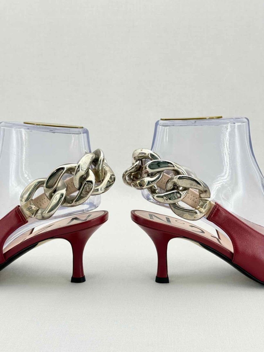Pre - loved NO21 Red Size EU 38 Slingbacks at Reems Closet