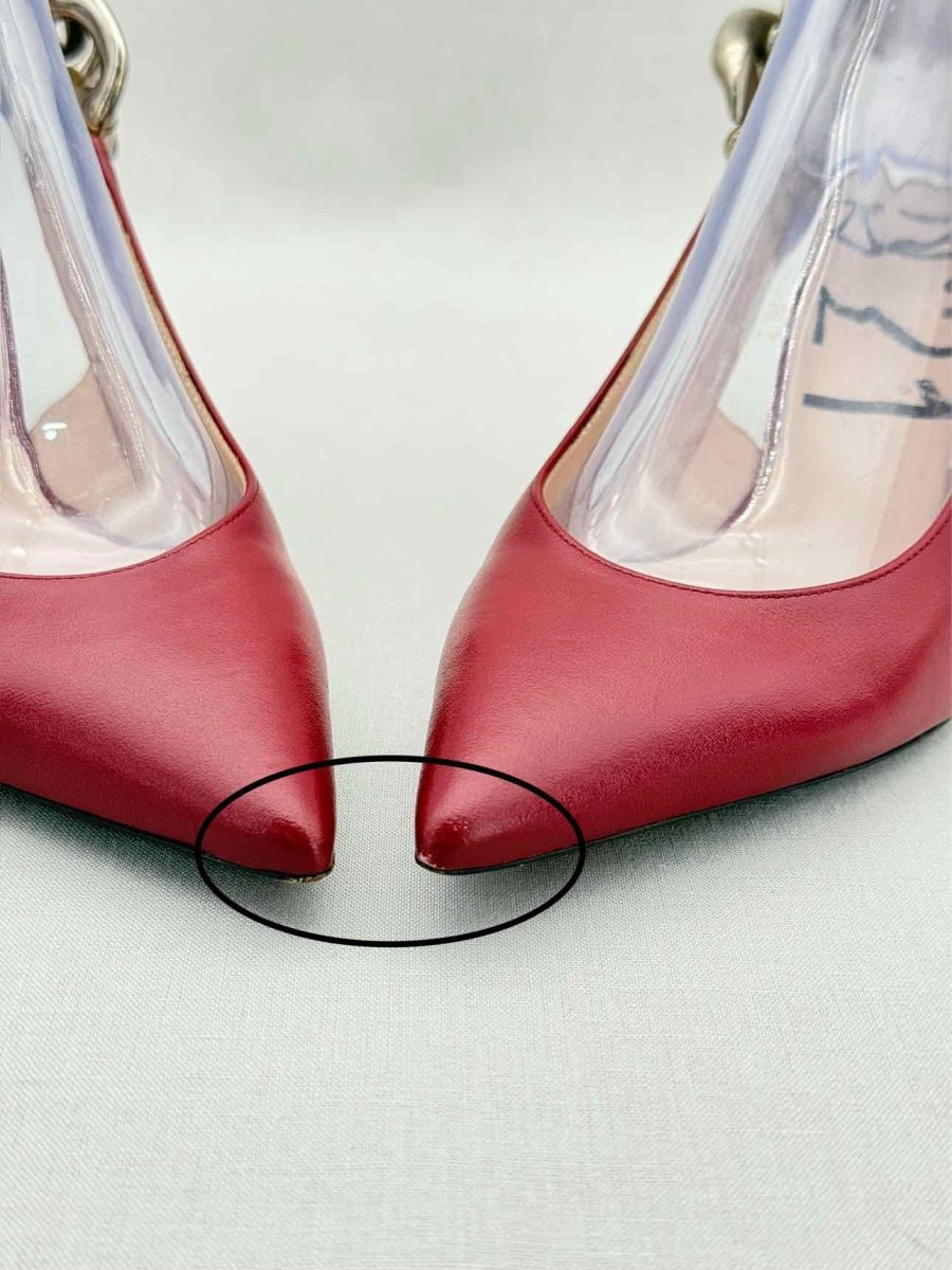 Pre - loved NO21 Red Size EU 38 Slingbacks at Reems Closet