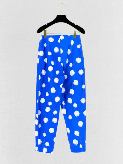 Pre - loved NOCTURNE Blue w/ White Seashell Print US 4 Outfit Set at Reems Closet