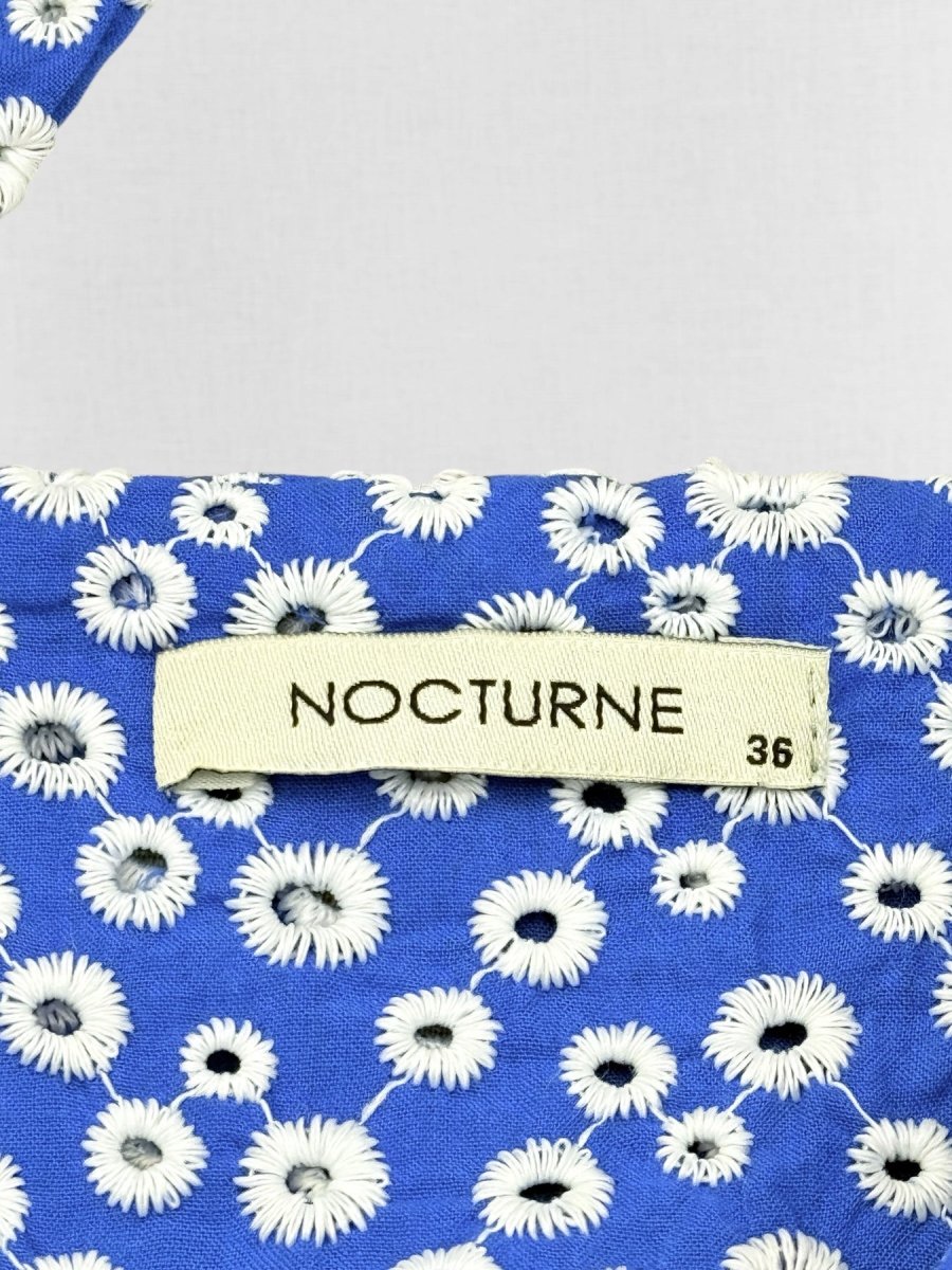 Pre - loved NOCTURNE Blue & White Embroidered US 6 Outfit Set at Reems Closet