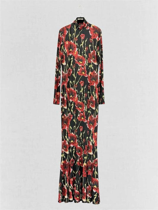 Pre-loved NORMA KAMALI Black & Red Size Medium Long Dress at Reems Closet