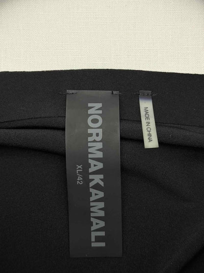 Pre - loved NORMA KAMALI Cropped Black Logo Size XLarge Top at Reems Closet