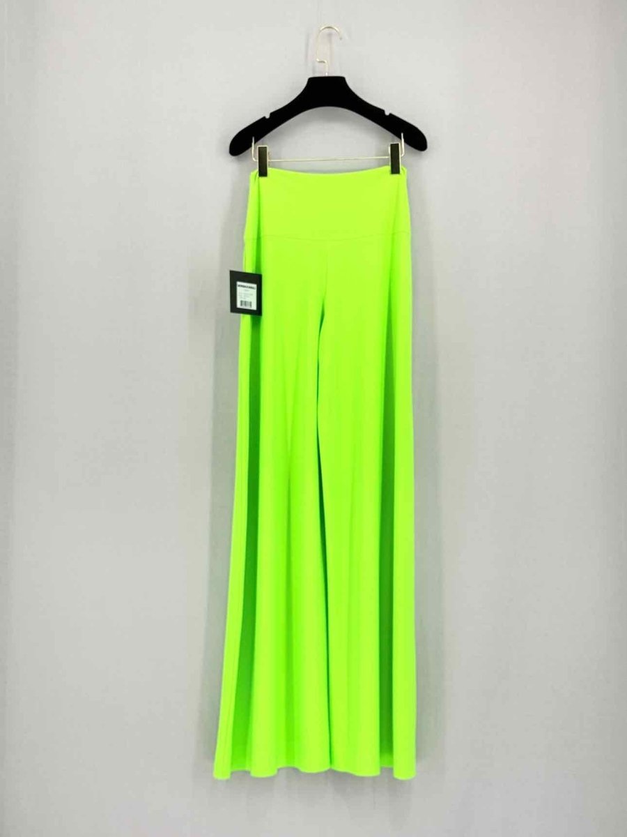 Pre-loved NORMA KAMALI Elephant Neon Green Size Medium Pants at Reems Closet