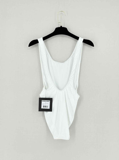 Pre - loved NORMA KAMALI Marissa White Size Small Swimsuit at Reems Closet