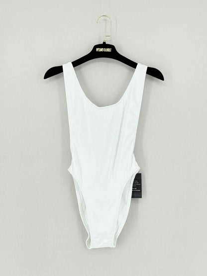 Pre - loved NORMA KAMALI Marissa White Size Small Swimsuit at Reems Closet