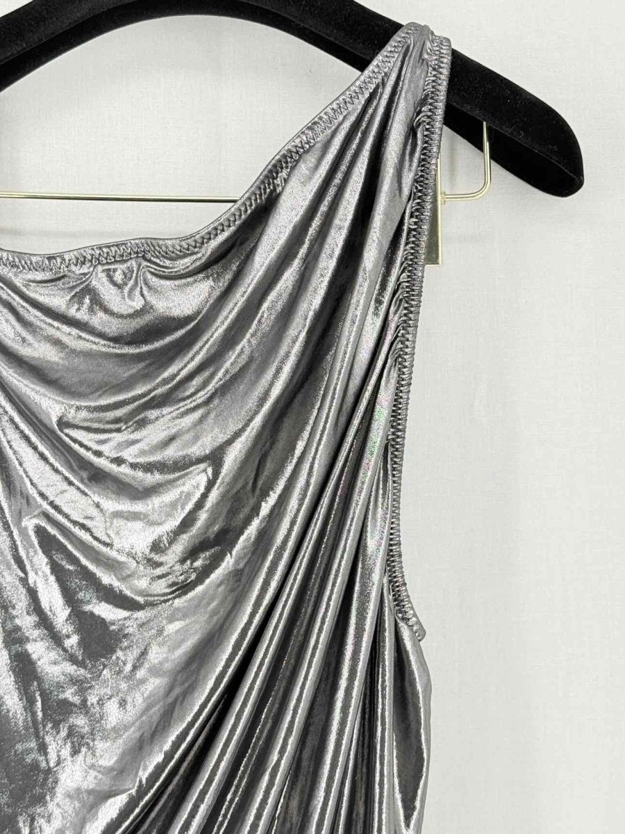 Pre - loved NORMA KAMALI One Shoulder Ruched Size XLarge Midi Dress at Reems Closet