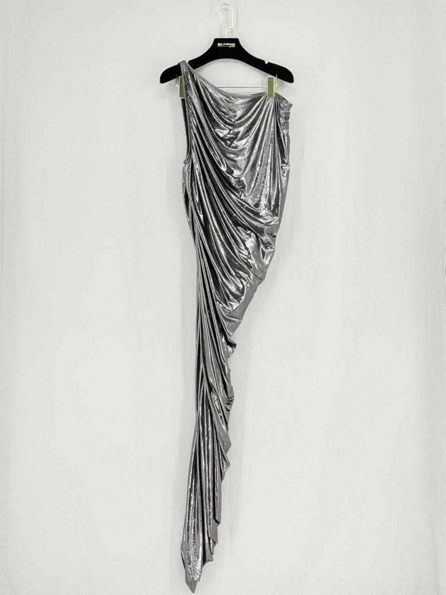 Pre - loved NORMA KAMALI One Shoulder Ruched Size XLarge Midi Dress at Reems Closet