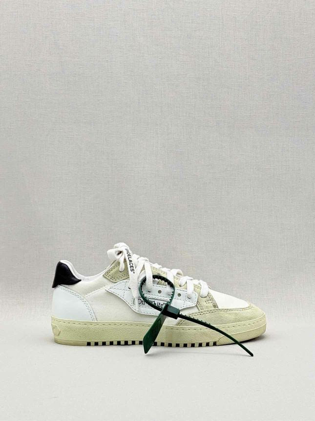 Pre - loved OFF - WHITE 5.0 White & Beige Panel Size EU 36 Sneakers at Reems Closet