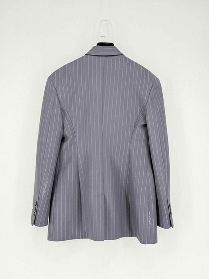 Pre - loved OFF - WHITE Grey & Purple Striped Size US 10 Jacket at Reems Closet