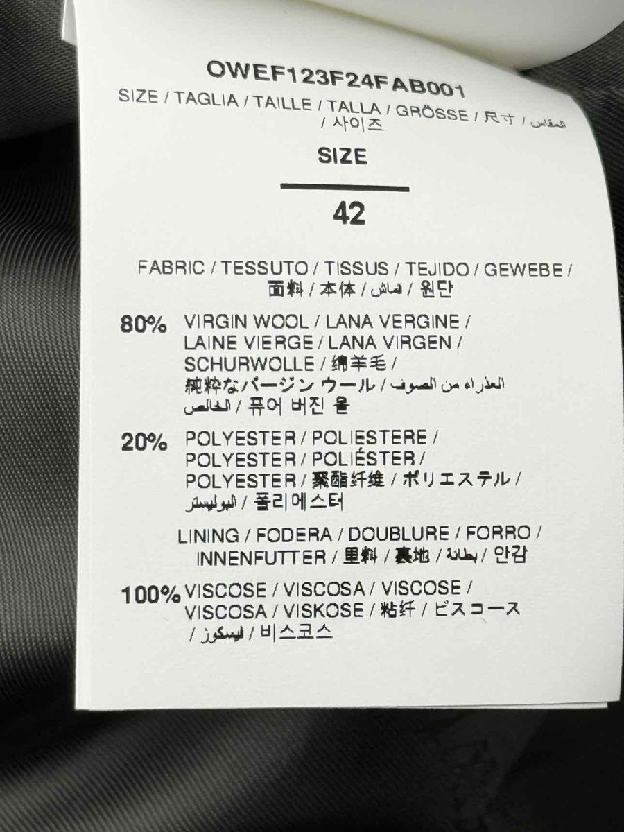 Pre - loved OFF - WHITE Grey & Purple Striped Size US 10 Jacket at Reems Closet