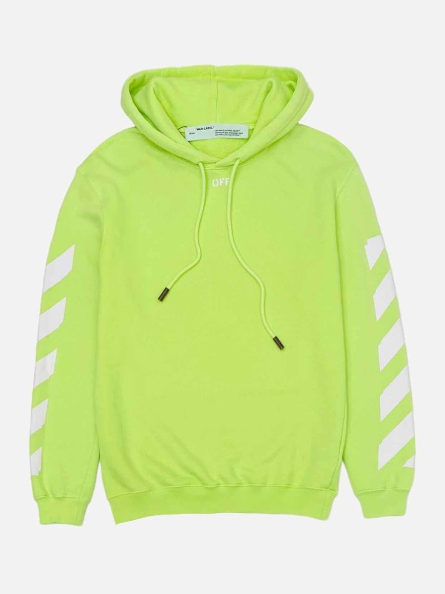 Pre-loved OFF-WHITE Lime Green Sweatshirt from Reems Closet
