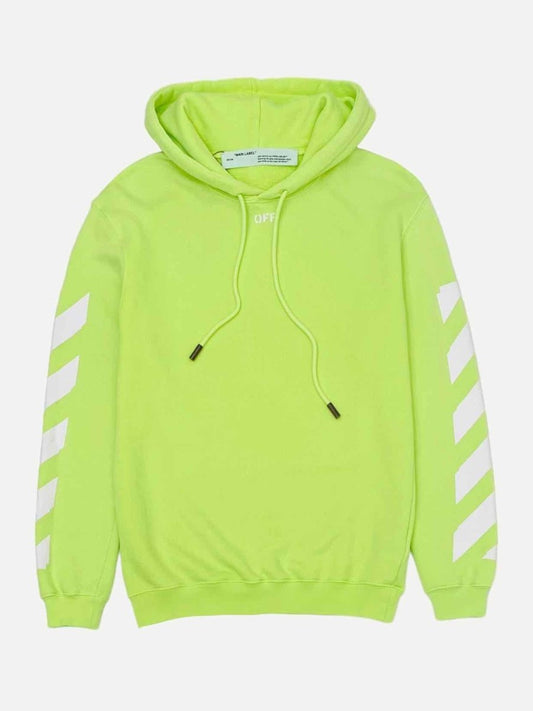 Pre - loved OFF - WHITE Lime Green Sweatshirt at Reems Closet