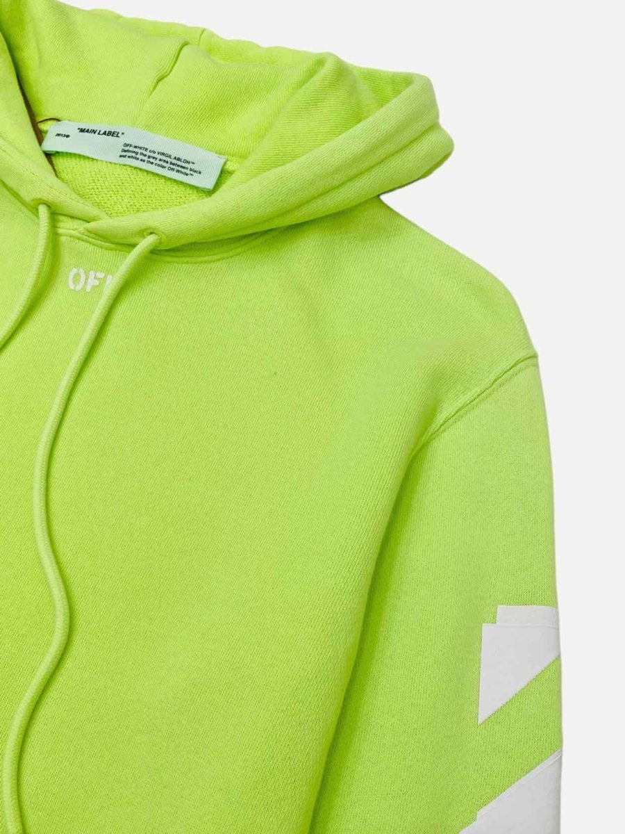 Pre-loved OFF-WHITE Lime Green Sweatshirt from Reems Closet