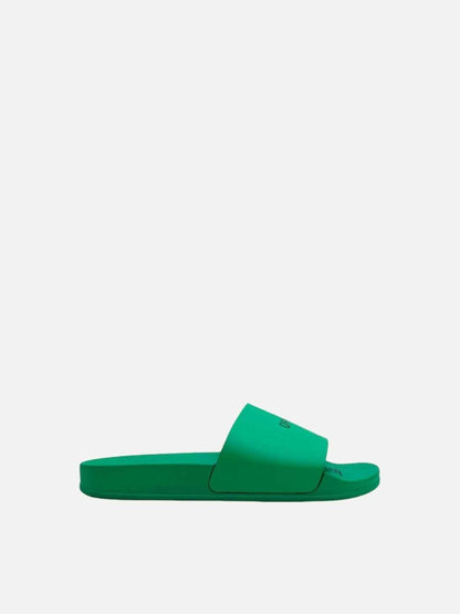 Pre - loved OFF WHITE Printed Pool Green Slides 38 at Reems Closet