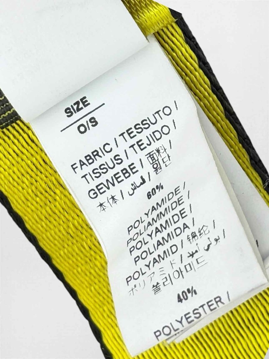 Pre-loved OFF-WHITE Yellow & Black Belt at Reems Closet