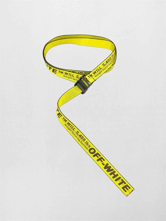 Pre-loved OFF-WHITE Yellow & Black Belt at Reems Closet