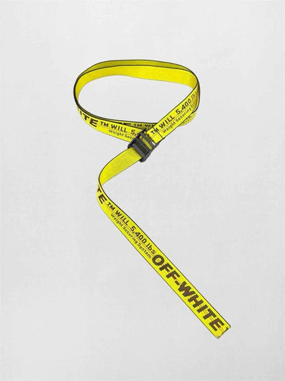 Pre-loved OFF-WHITE Yellow & Black Belt at Reems Closet