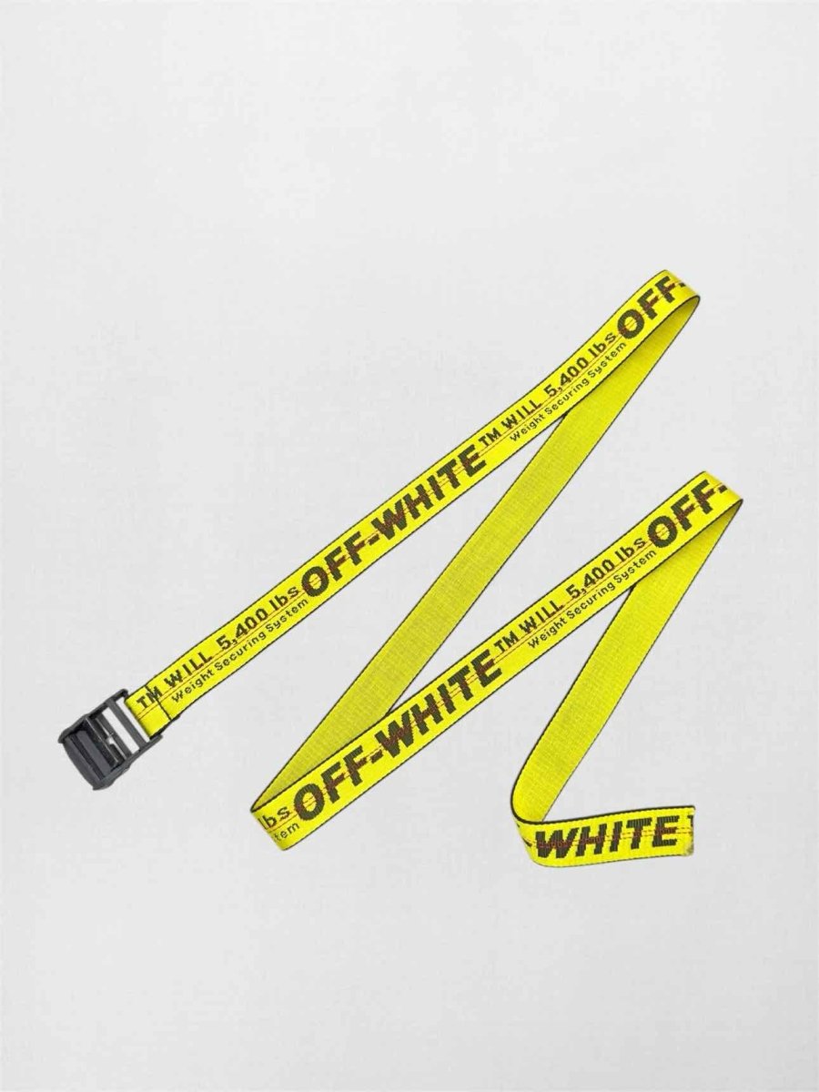 Pre-loved OFF-WHITE Yellow & Black Belt at Reems Closet