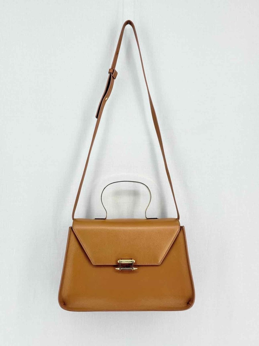 Pre - loved OKHTEIN Afaf Brown Top Handle at Reems Closet