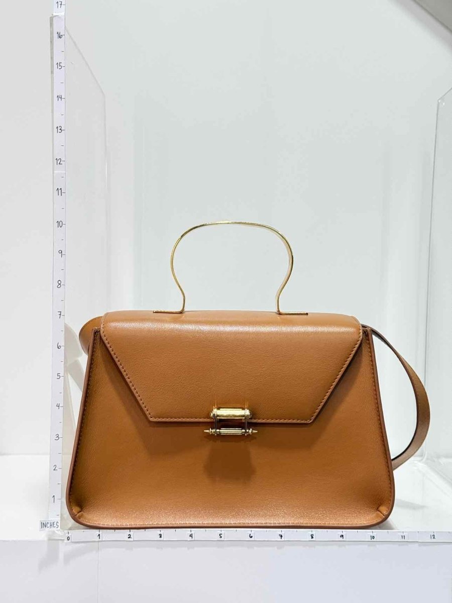 Pre - loved OKHTEIN Afaf Brown Top Handle at Reems Closet