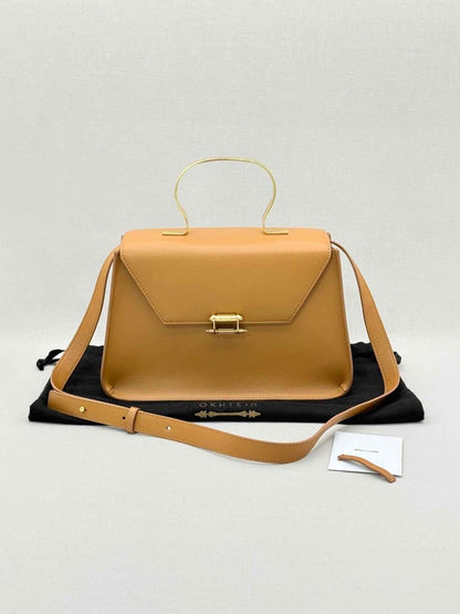 Pre - loved OKHTEIN Afaf Brown Top Handle at Reems Closet