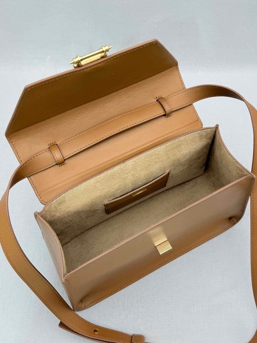 Pre - loved OKHTEIN Afaf Brown Top Handle at Reems Closet