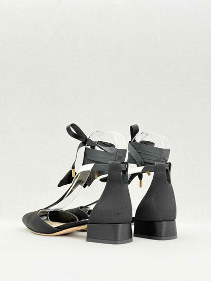 Pre - loved OLGANA Black Size EU 37 Heeled Sandals at Reems Closet