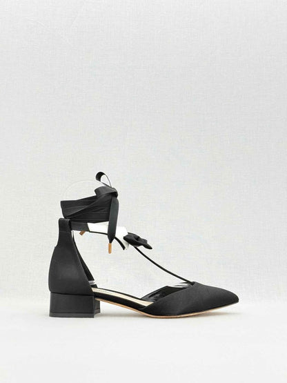 Pre - loved OLGANA Black Size EU 37 Heeled Sandals at Reems Closet