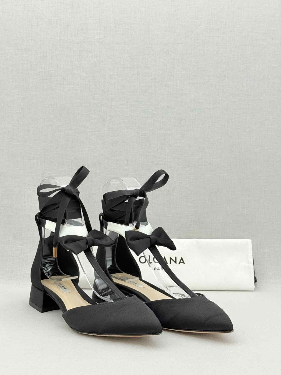 Pre - loved OLGANA Black Size EU 37 Heeled Sandals at Reems Closet