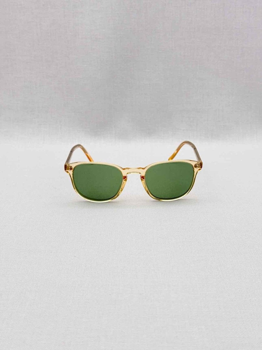 Pre-loved OLIVER PEOPLES Gold Tone Sunglasses at Reems Closet