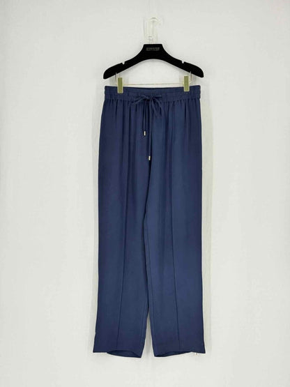 Pre - loved OLIVIA VON HALLE Blue Side Stripe Size US 2 Pants at Reems Closet