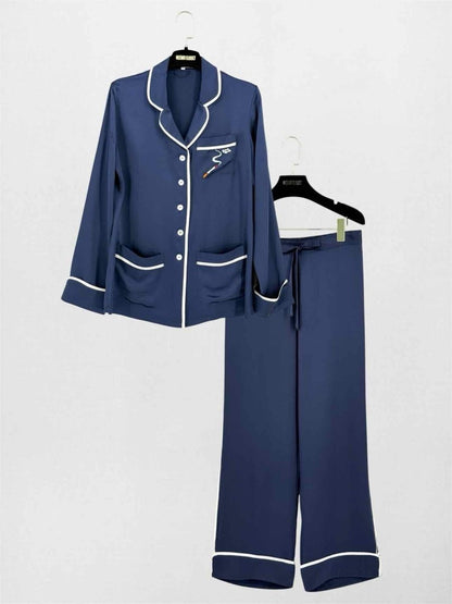 Pre-loved OLIVIA VON HALLE Coco Navy Blue Size US 6 Outfit Set at Reems Closet