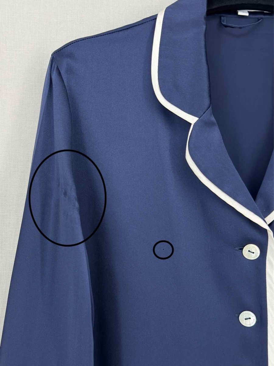 Pre-loved OLIVIA VON HALLE Coco Navy Blue Size US 6 Outfit Set at Reems Closet