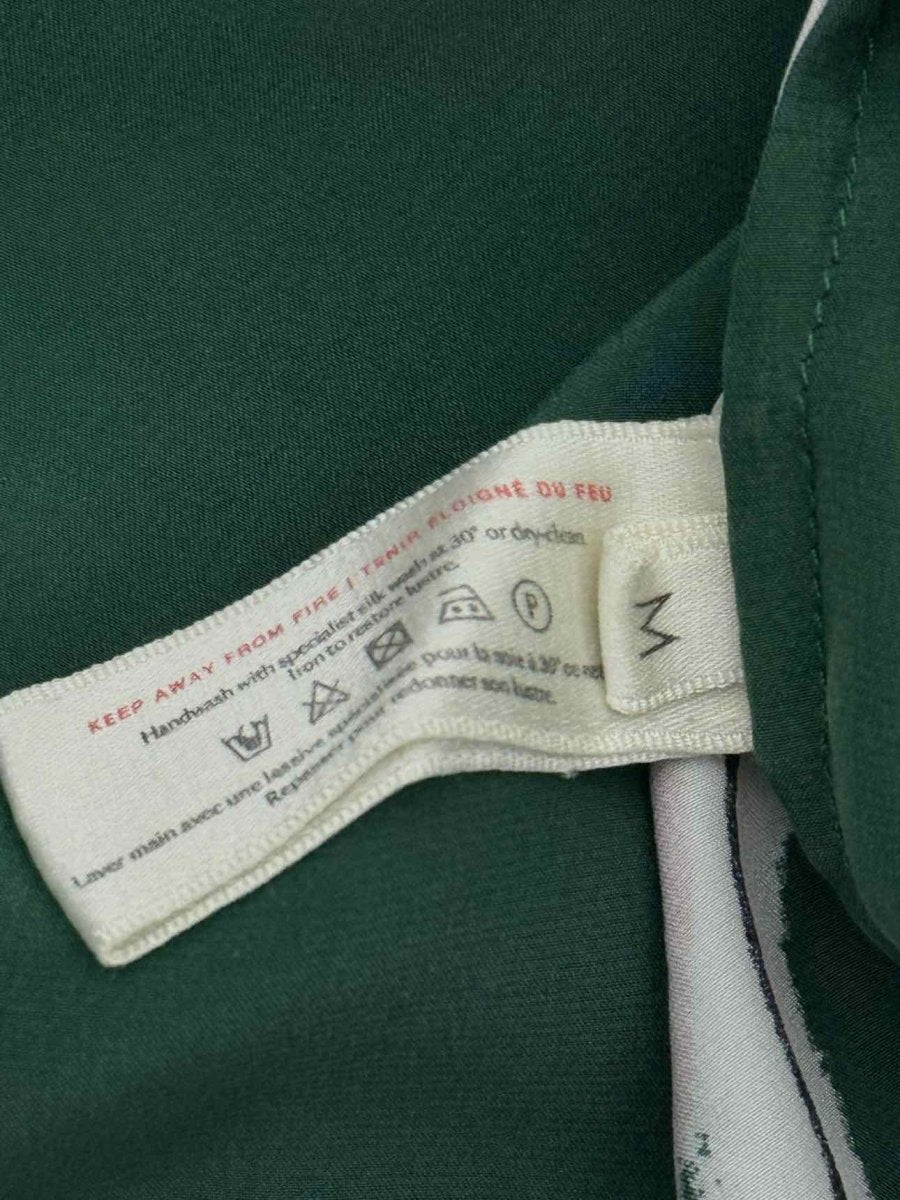 Pre - loved OLIVIA VON HALLE Lila Waltz Green Multicolor Pajama Set at Reems Closet