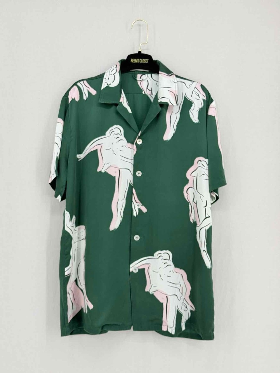 Pre - loved OLIVIA VON HALLE Lila Waltz Green Multicolor Pajama Set at Reems Closet