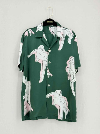 Pre - loved OLIVIA VON HALLE Lila Waltz Green Multicolor Pajama Set at Reems Closet