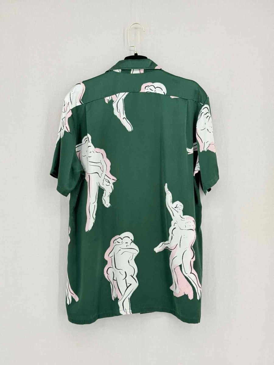 Pre - loved OLIVIA VON HALLE Lila Waltz Green Multicolor Pajama Set at Reems Closet