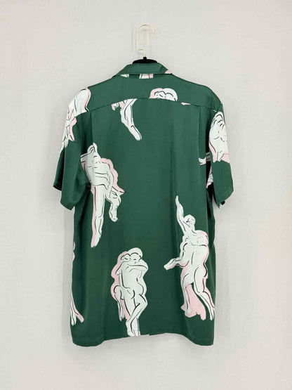 Pre - loved OLIVIA VON HALLE Lila Waltz Green Multicolor Pajama Set at Reems Closet