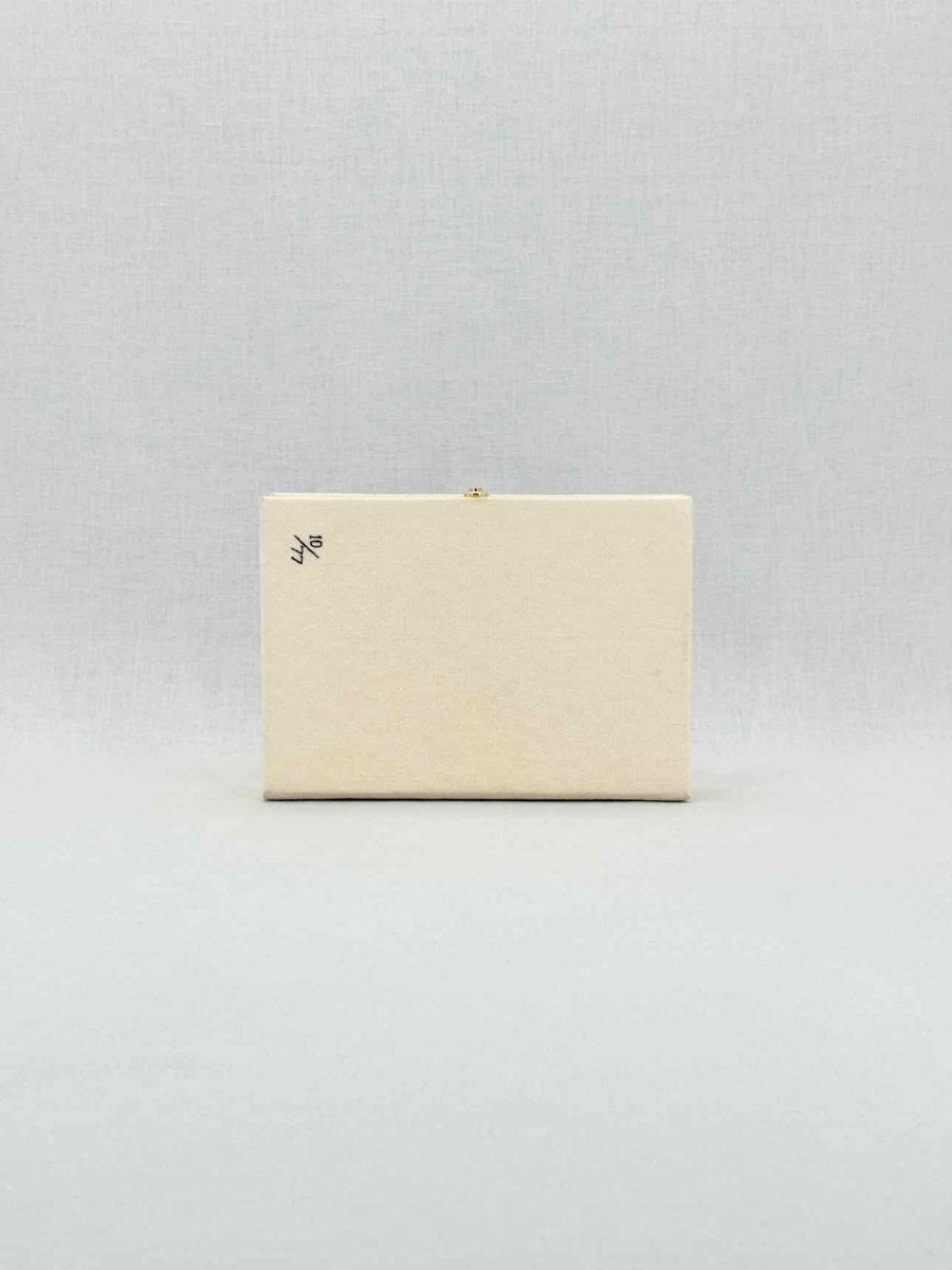 Pre - loved OLYMPIA LE - TAN Beige Multicolor Clutch at Reems Closet