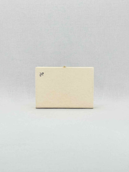 Pre - loved OLYMPIA LE - TAN Beige Multicolor Clutch at Reems Closet