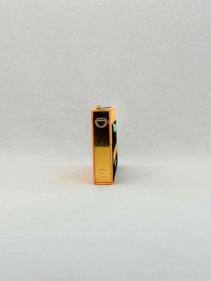 Pre - loved OLYMPIA LE - TAN Orange Multicolor Embroidered Clutch at Reems Closet