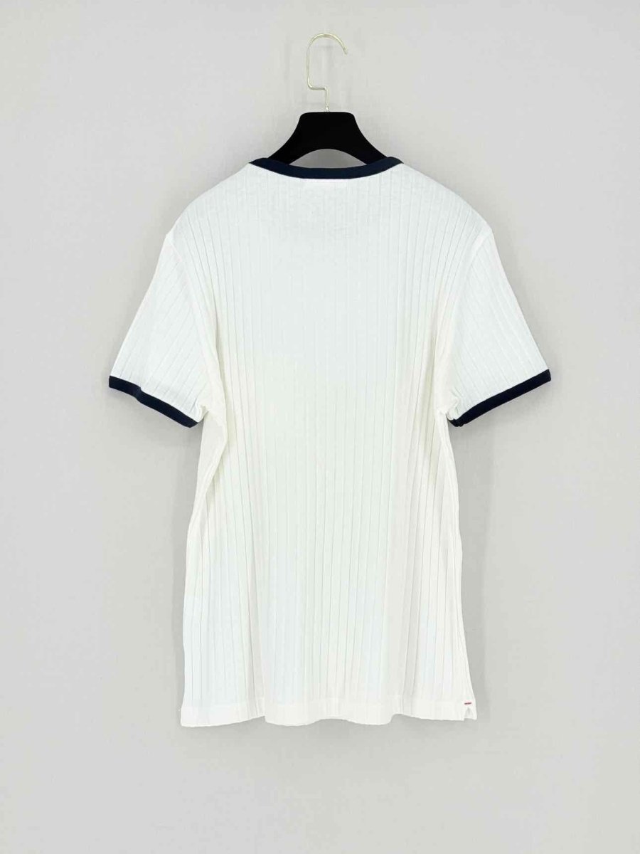 Pre - loved ORLEBAR BROWN Ribbed White Size Medium T-shirt at Reems Closet