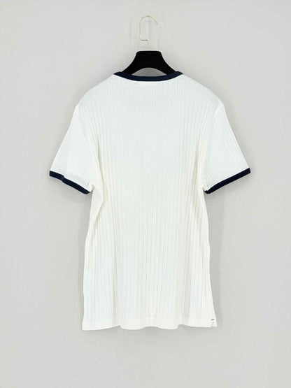 Pre - loved ORLEBAR BROWN Ribbed White Size Medium T-shirt at Reems Closet