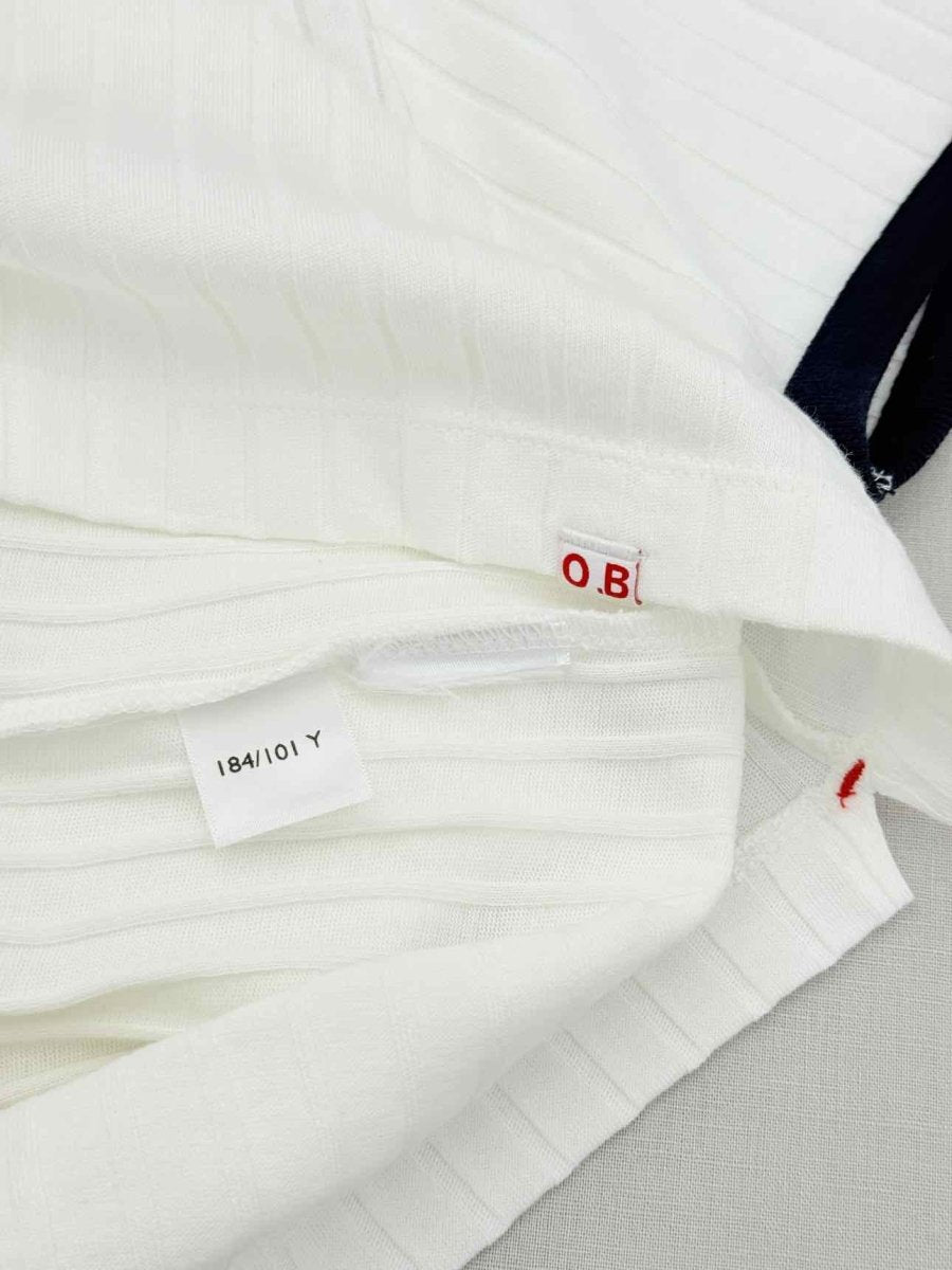 Pre - loved ORLEBAR BROWN Ribbed White Size Medium T-shirt at Reems Closet