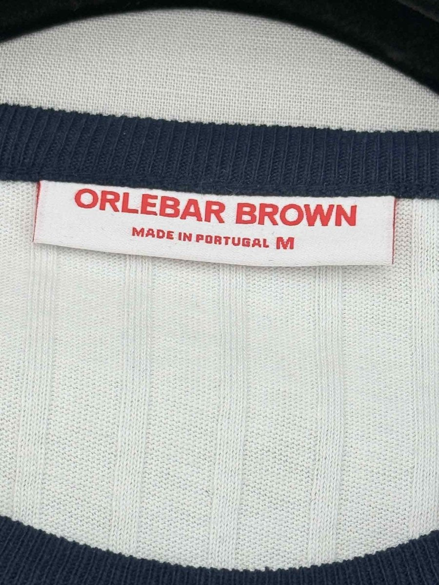 Pre - loved ORLEBAR BROWN Ribbed White Size Medium T-shirt at Reems Closet