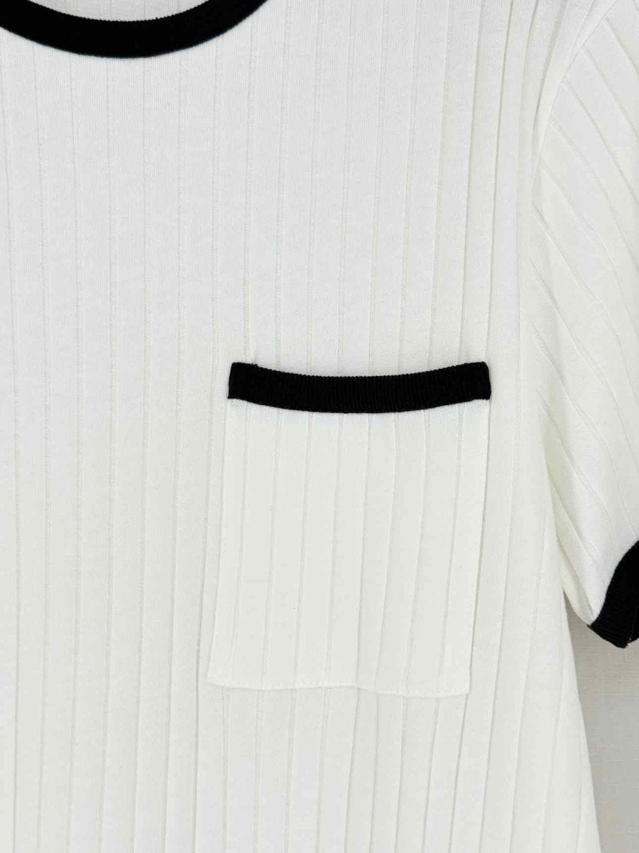 Pre - loved ORLEBAR BROWN Ribbed White Size Medium T-shirt at Reems Closet