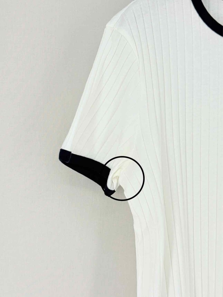 Pre - loved ORLEBAR BROWN Ribbed White Size Medium T-shirt at Reems Closet